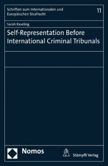 Self-Representation Before International Criminal Tribunals