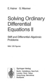 Solving Ordinary Differential Equations II: Stiff and Differential-Algebraic Problems