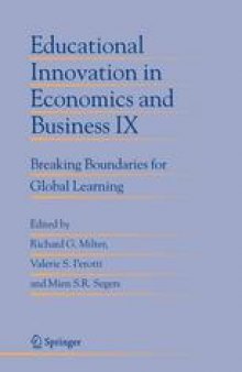 Educational Innovation in Economics and Business IX: Breaking Boundaries for Global Learning