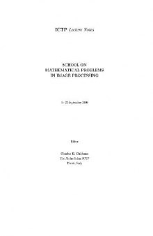 School in Mathematical problems in image processing