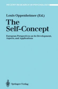 The Self-Concept: European Perspectives on its Development, Aspects, and Applications