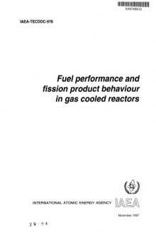 Fuel Performance, Fission Product Behavior in Gas-Cooled Reactors (IAEA TECDOC-978)