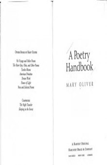 A Poetry Handbook