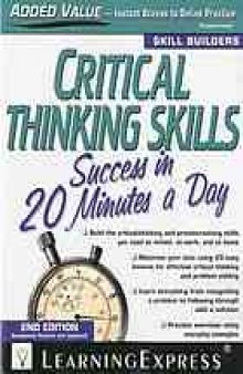 Critical thinking skills success in 20 minutes a day