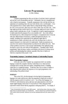 Literate programming