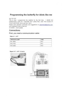 Programming the Butterfly for idiots like me