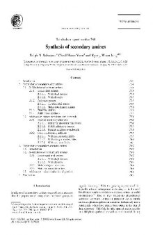 Synthesis of secondary amines