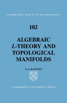 Algebraic L-theory and topological manifolds