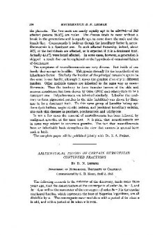 [Article] Arithmetical Theory of Certain Hurwitzian Continued Fractions