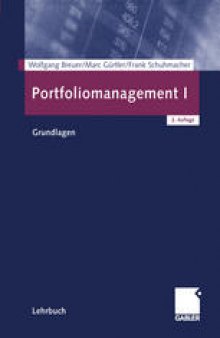 Portfoliomanagement I: Grundlagen