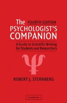 The Psychologist's Companion: A Guide to Scientific Writing for Students and Researchers