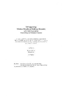 Self-organizing Wireless Broadband Multihop Networks with QoS Guarantee