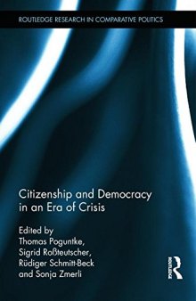 Citizenship and Democracy in an Era of Crisis: Essays in honour of Jan W. van Deth