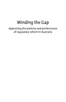 Minding the Gap: Appraising the Promise and Performance of Regulatory Reform in Australia