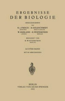 Ergebnisse der Biologie