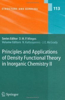 Principles and Applications of Density Functional Theory in Inorganic Chemistry II