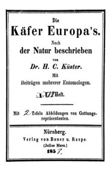 Die Kaefer Europa's. Nuernberg