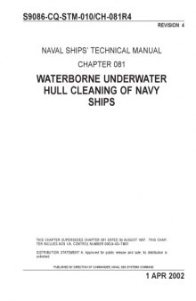 Waterborne Underwater Hull Cleaning of Ships (ch081)