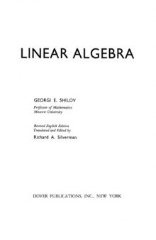 Linear Algebra