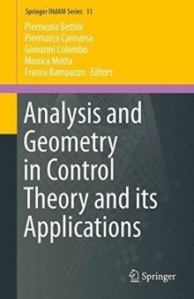 Analysis and geometry in control theory and its applications