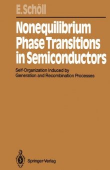 Nonequilibrium Phase Transitions in Semiconductors: Self-Organization Induced by Generation and Recombination Processes