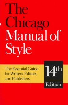 The Chicago manual of style