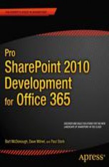 Pro SharePoint 2010 Development for Office 365