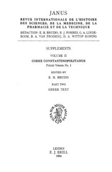 Codex constantonopolitanus palatii veteris no. 1