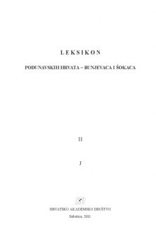 Leksikon podunavskih Hrvata - Bunjevaca i Šokaca