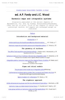 Harmonic maps and integrable systems