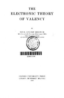 The electronic theory of valency