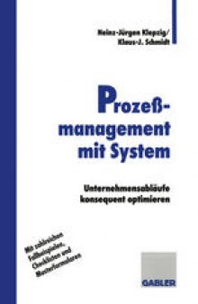 Prozeßmanagement mit System: Unternehmensabläufe konsequent optimieren