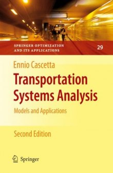 Transportation systems analysis: models and applications