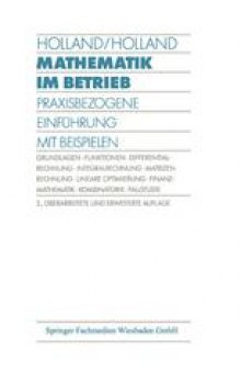 Mathematik im Betrieb: Praxisbezogene Einführung mit Beispielen