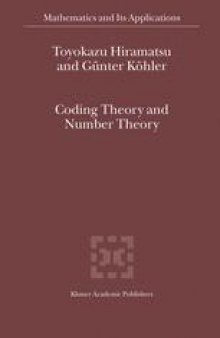 Coding Theory and Number Theory