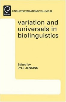 Variation and universals in biolinguistics