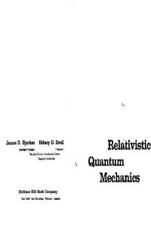 Relativistic Quantum Mechanics