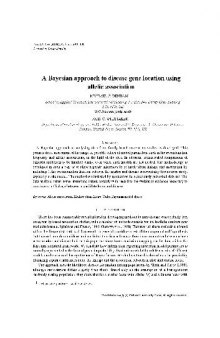 A Bayesian approach to disease gene location using allelic association (2003)(en)(11s)
