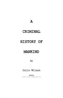 A criminal history of mankind