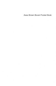 Switchgear Manual (Asea Brown Boveri Pocket Book)