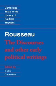 "The Discourses" and Other Early Political Writings