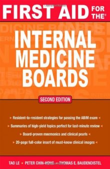 First Aid for the Internal Medicine Boards (FIRST AID Specialty Boards)