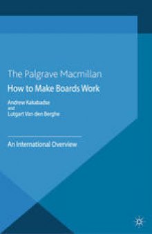 How to Make Boards Work: An International Overview