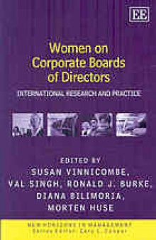 Women on corporate boards of directors : international research and practice