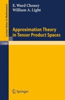 Approximation Theory in Tensor Product Spaces