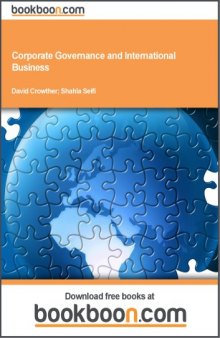 Corporate Governance and International Business