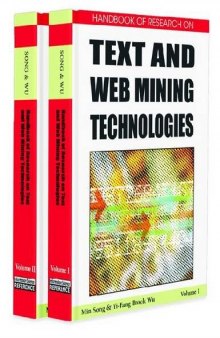 Handbook of research on text and Web mining techologies