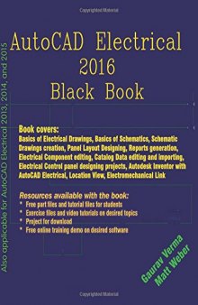 AutoCAD Electrical 2016 Black Book