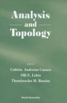 Analysis and topology : a volume dedicated to the memory of S. Stoilow
