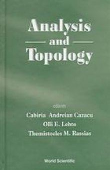 Analysis and topology : a volume dedicated to the memory of S. Stoilow